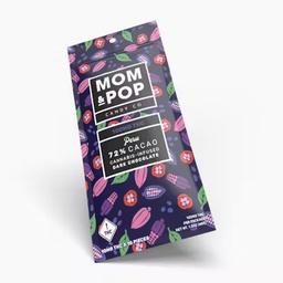 Mom & Pop 100mg Dark Chocolate Bar | Peru 72% Cacao