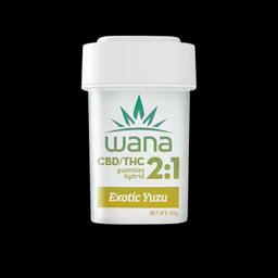 Wana | 100mg | Edibles | Gummies | 10 Pack | 2:1 CBD:THC | Yuzu