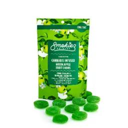 Smokiez Green Apple 1:1 Sour Gummies Hybrid 200mg/.1g