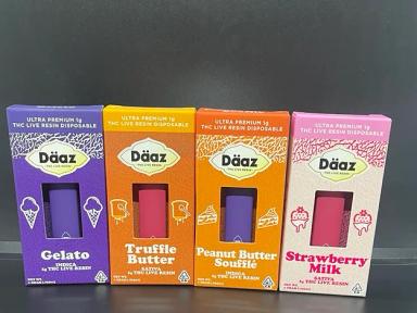 DAAZ 1 gram THC LIVE RESIN ( disposable)